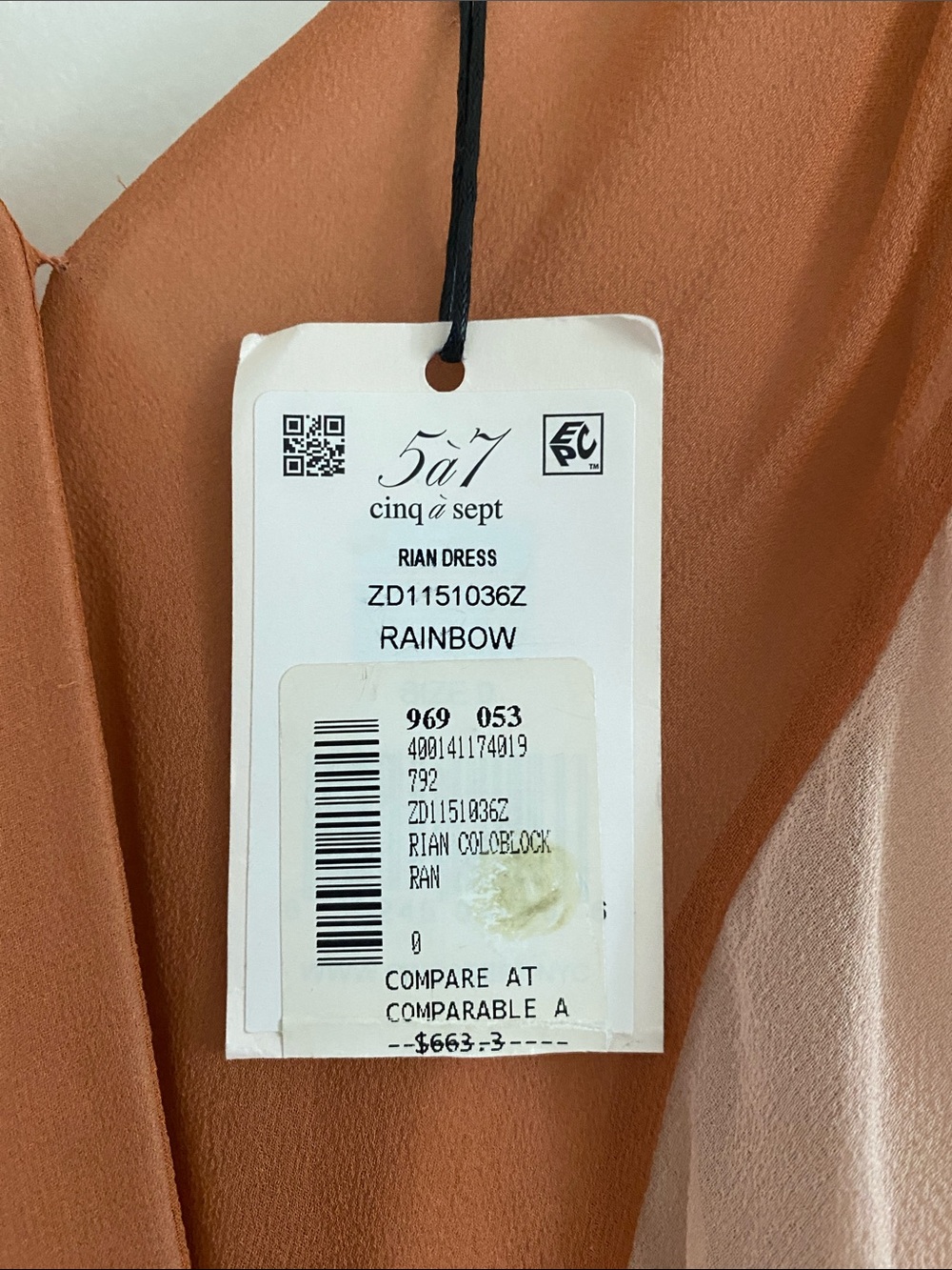 NWT Cinq à Sept 100% Silk Rian Colorblock Mini Dress | Size 0 - Picture 5 of 12